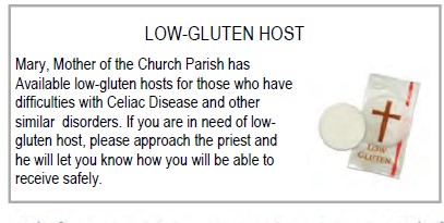 Low-Gluten Host