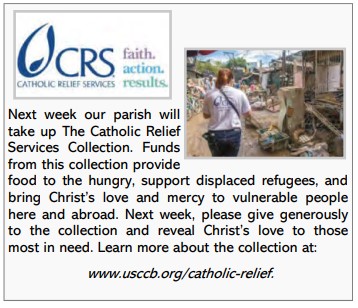 Catholic Relief Services Collection – Mar 10th